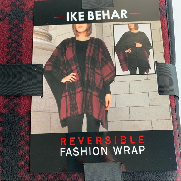 Ike Behar Ladies Reversible Fashion Wrap With High Pile Fleece - Foto 4